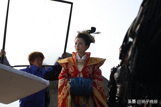 《妈祖》工作照，刘涛在拍戏中 （来源：CFP）