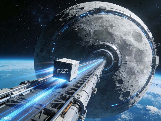 马斯克设想从月球电磁弹射AI卫星
