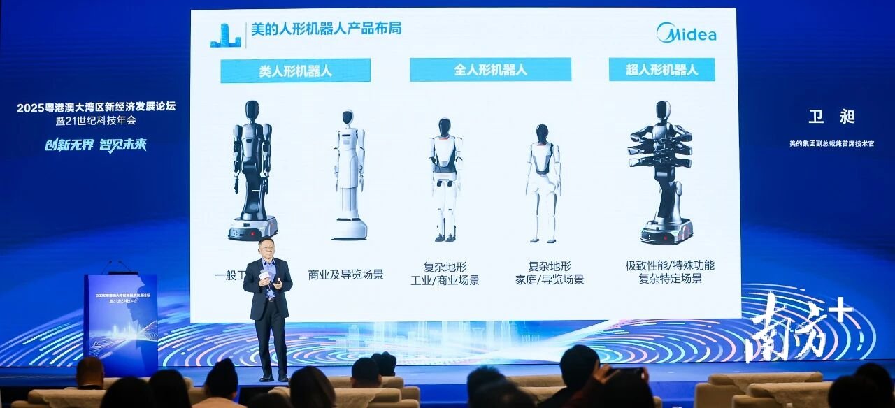 美的集团深耕机器人产业超十年，目前已形成类人形、全人形、超人形三大机器人平台。 企业供图