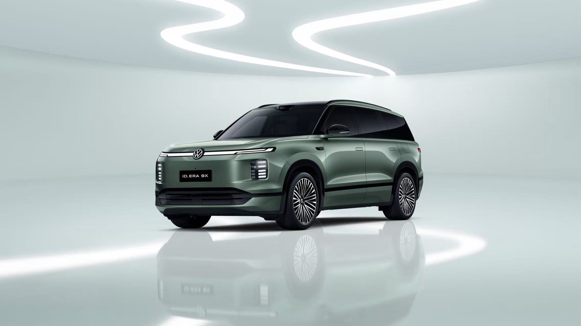 大众品牌最大 SUV，上汽大众 ID.ERA 9X 仙踪绿车色官图公布