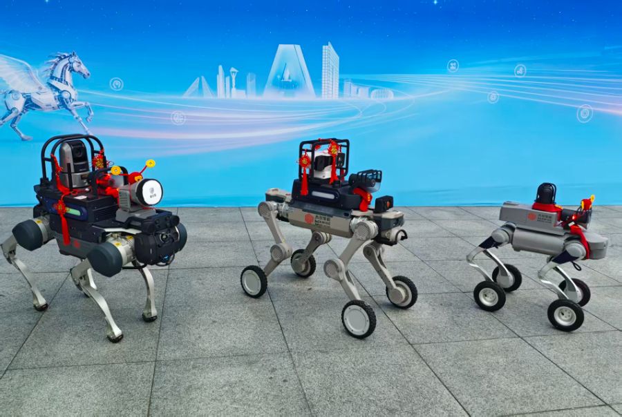 杰创智能AI机器狗,朱治宣摄