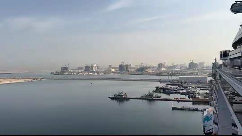 邮轮上拍摄的照片。受访者供图