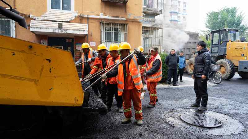 老旧小区改造现场。受访者供图