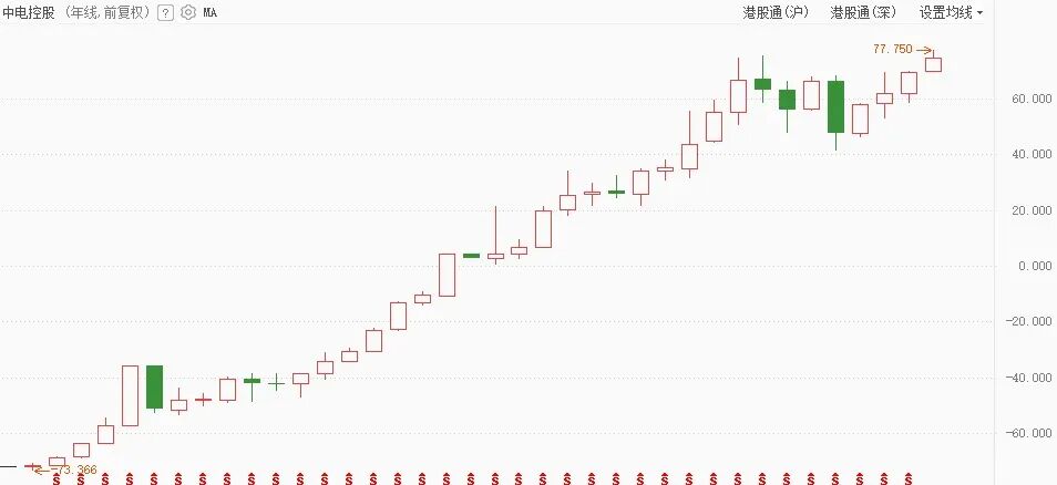 中电控股年K线