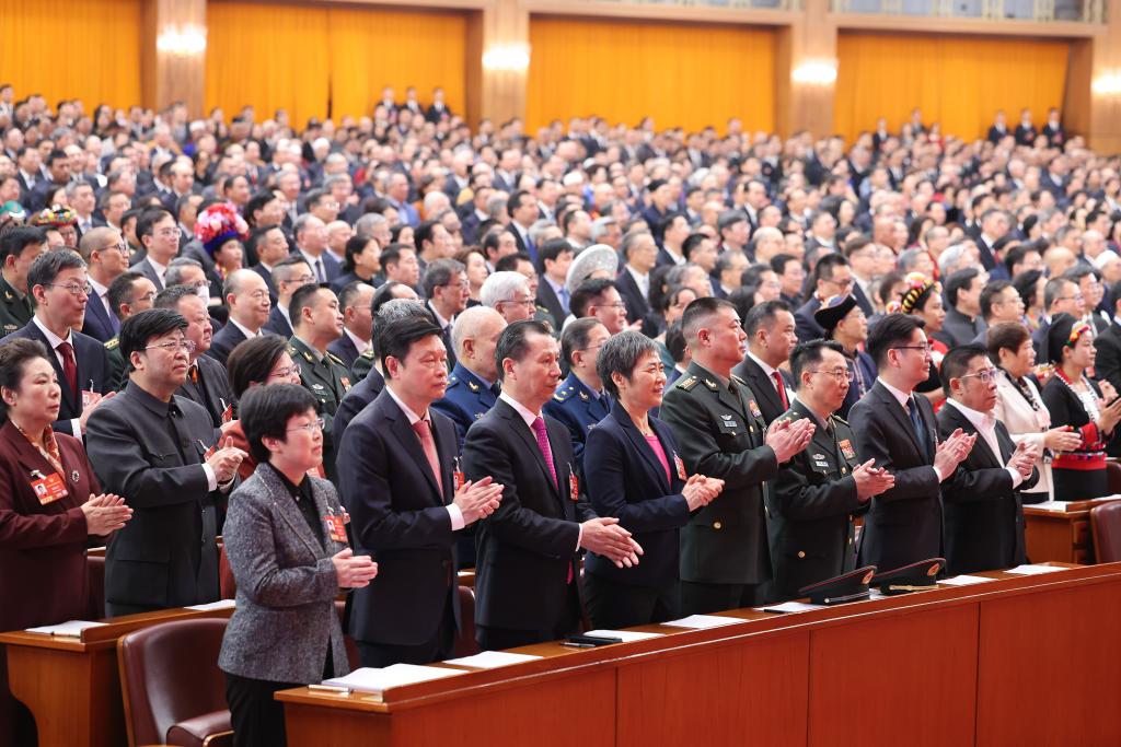 3月4日，全国政协十四届四次会议在北京人民大会堂举行开幕会。新华社记者 姚大伟 摄