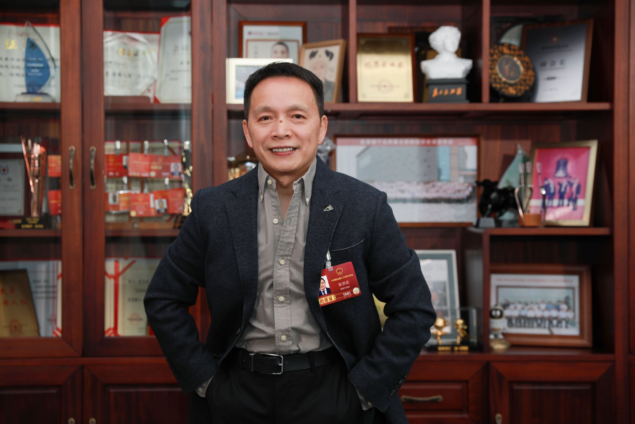 全国人大代表、盐津铺子董事长张学武 受访者供图