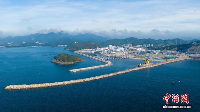 中廣核廣東太平嶺核電項目「華龍一號」建設現場。中廣核供圖