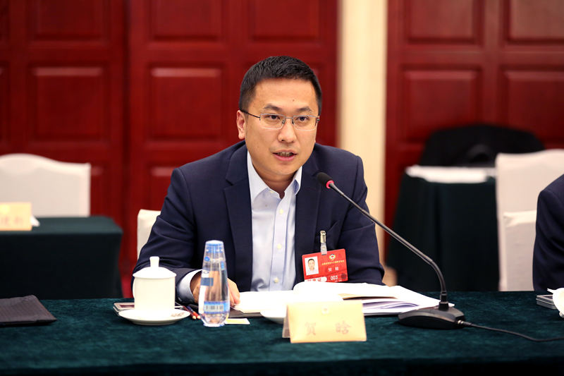 全国政协委员、天娱数科董事长贺晗。受访者供图