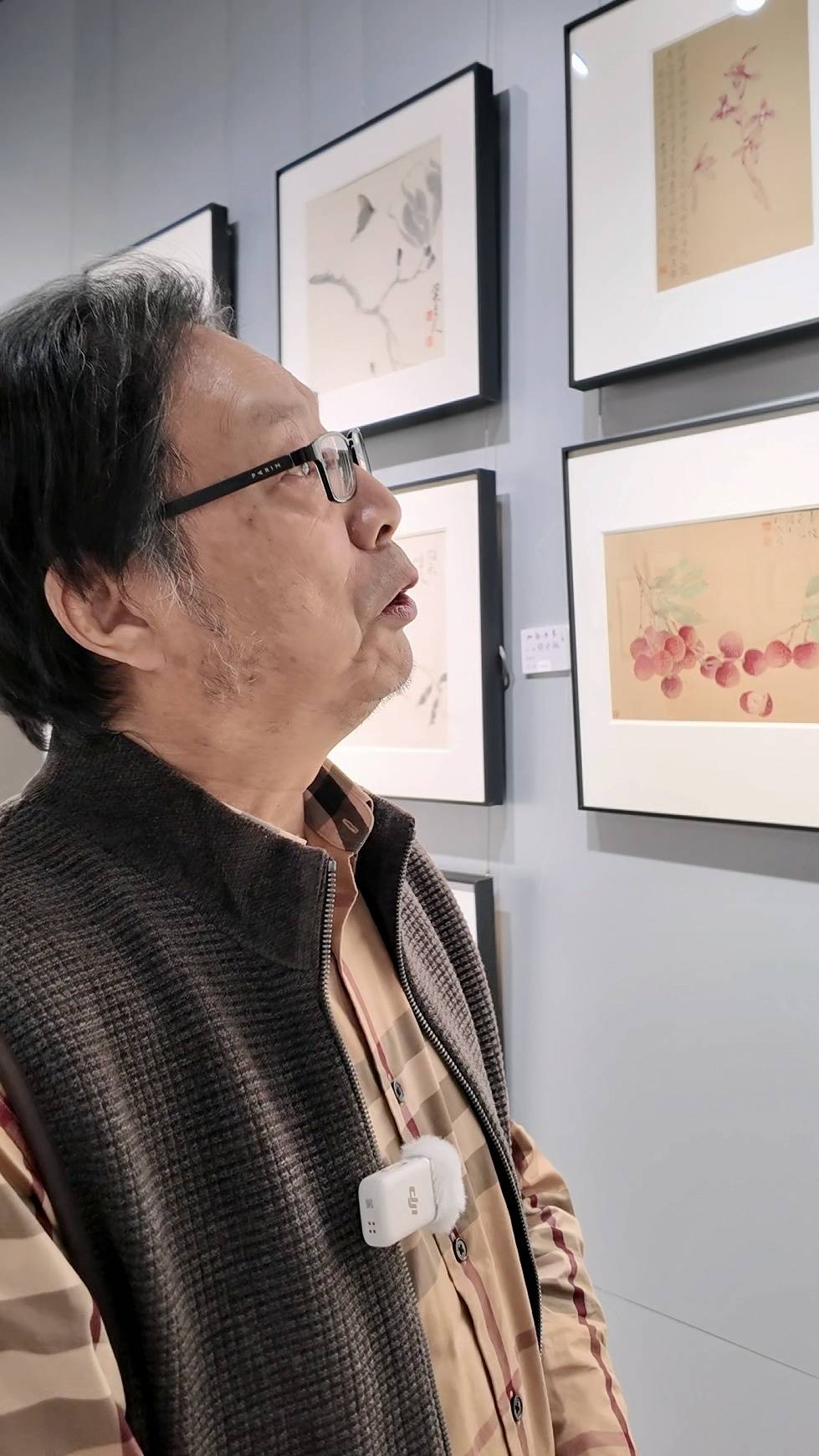 秦天柱到現場觀展（圖據主辦方）