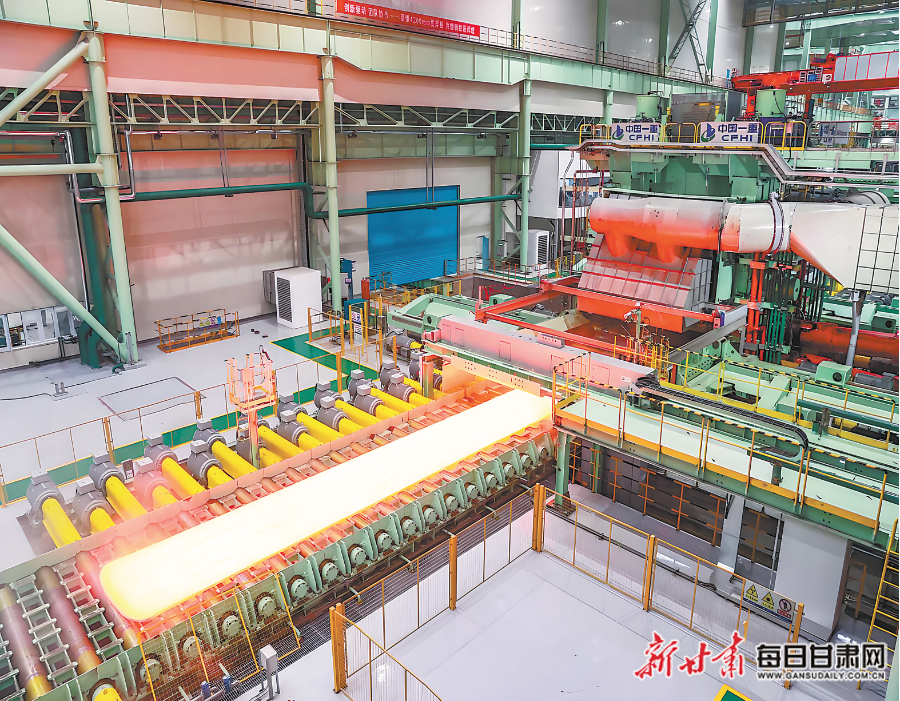 酒钢集团炼轧厂工艺装备提升及产品结构调整项目。酒钢集团供图