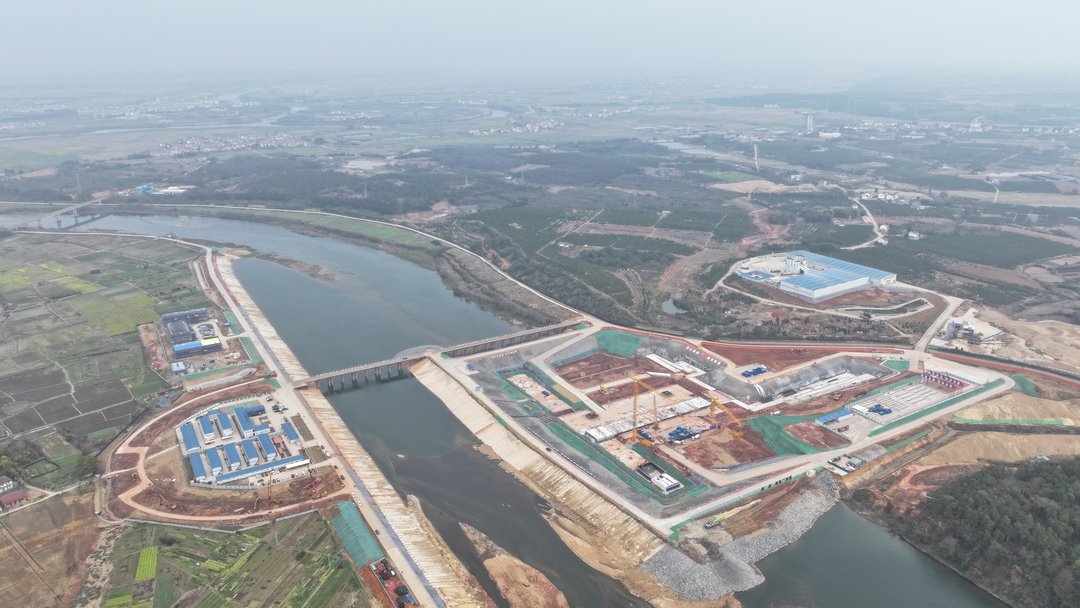 笏洲樞紐建設現場