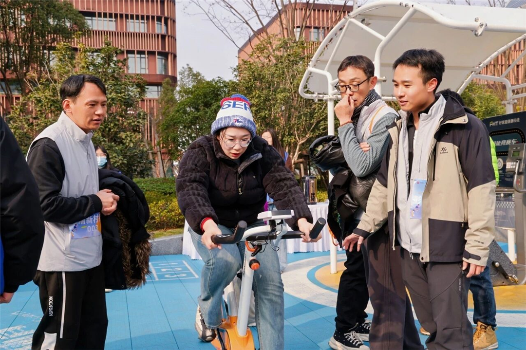 ▲ 迎新定向赛在亮相后的项目二期场地圆满举办