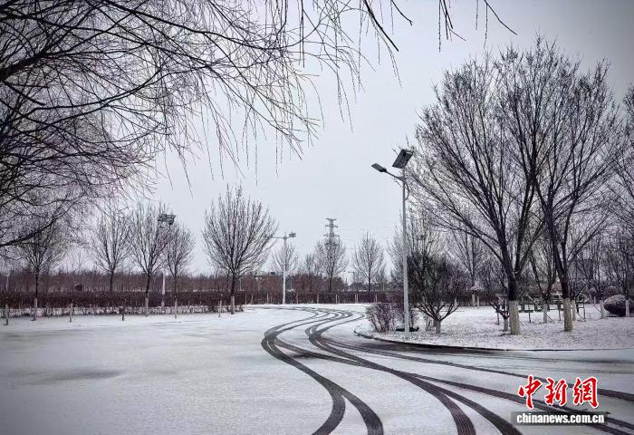 3月13日，寧夏固原市有降雪。姬霄霄 攝