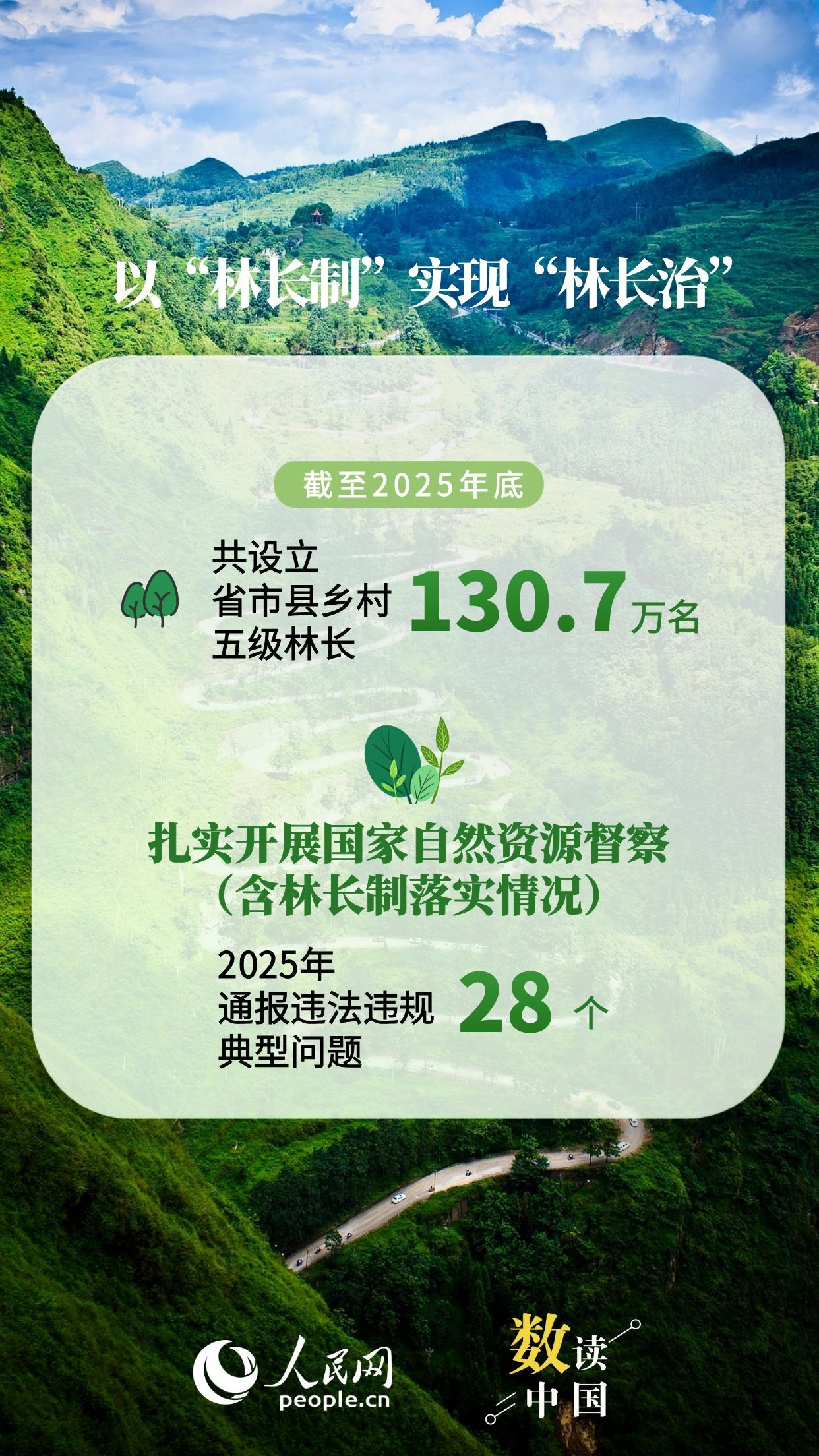 資料來源：人民日報、《2025年中國國土綠化狀況公報》
