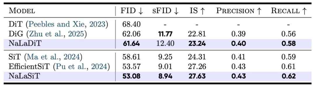 NaLaDiT 生成图片可视化