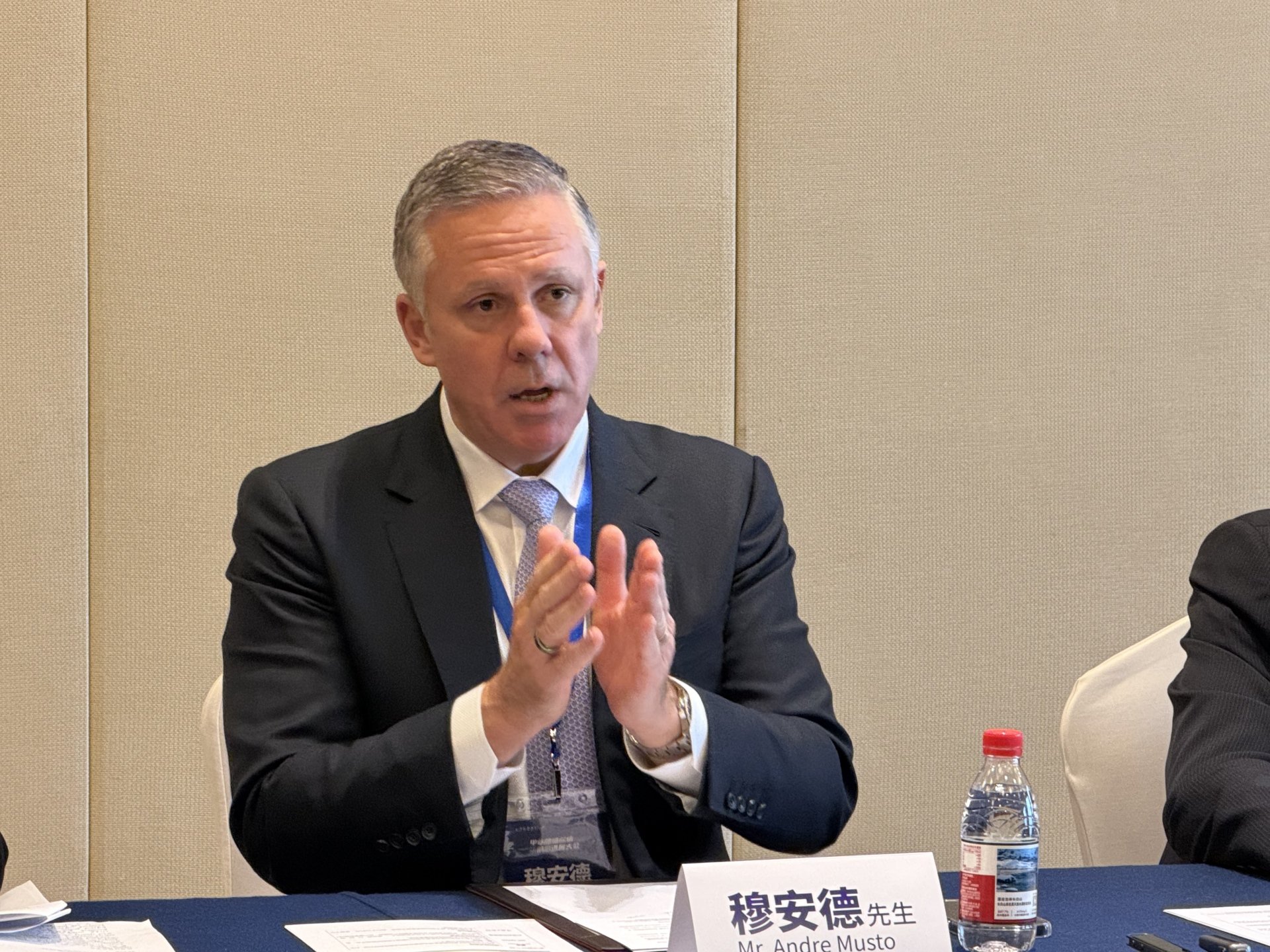 默克医药健康中国董事总经理穆安德  图片来源：每经记者 林姿辰 摄