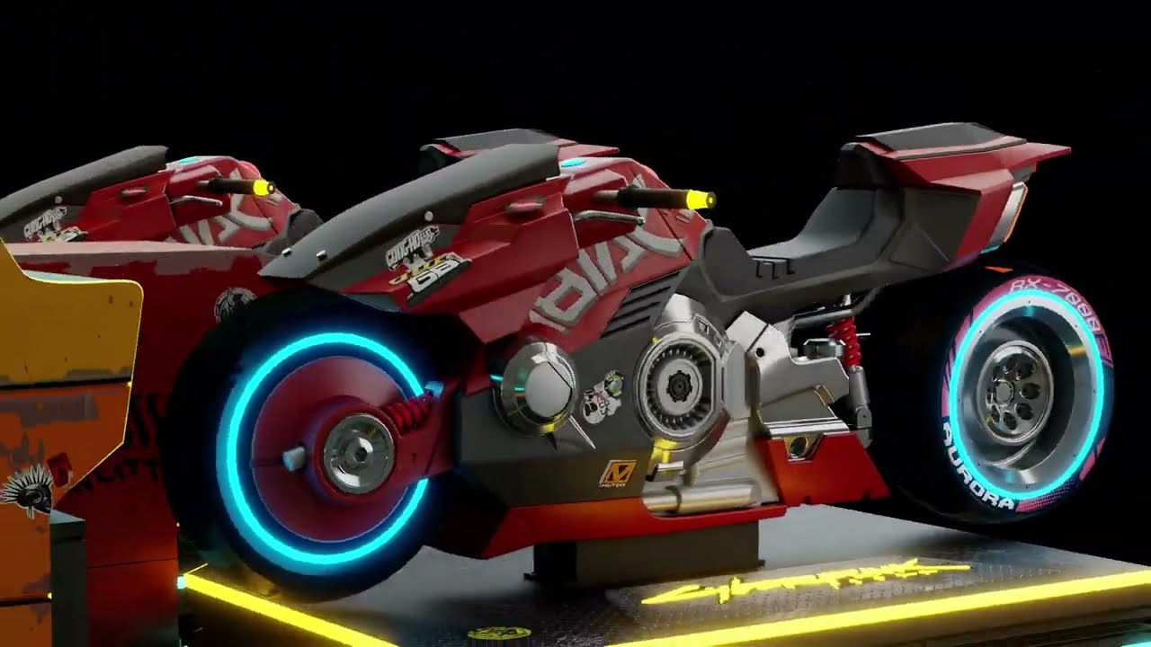 《赛博朋克 2077》衍生街机游戏《赛博朋克 2077：Chrome Rush》公布：夜之城摩托对决，世宇开发