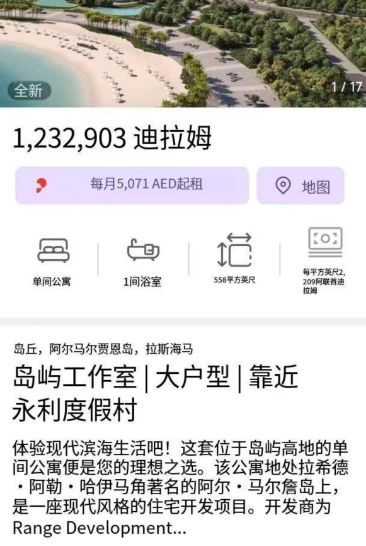 部分在售房源（App截图翻译后） 来源：property monitor