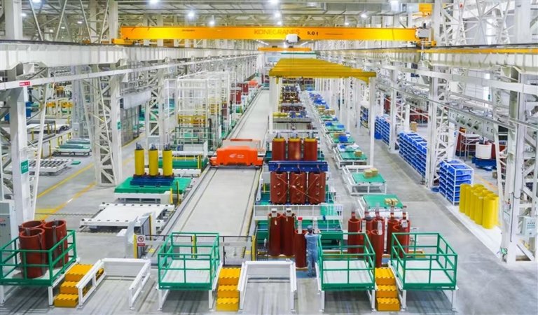 ​金盘科技海口数字化工厂。受访者供图