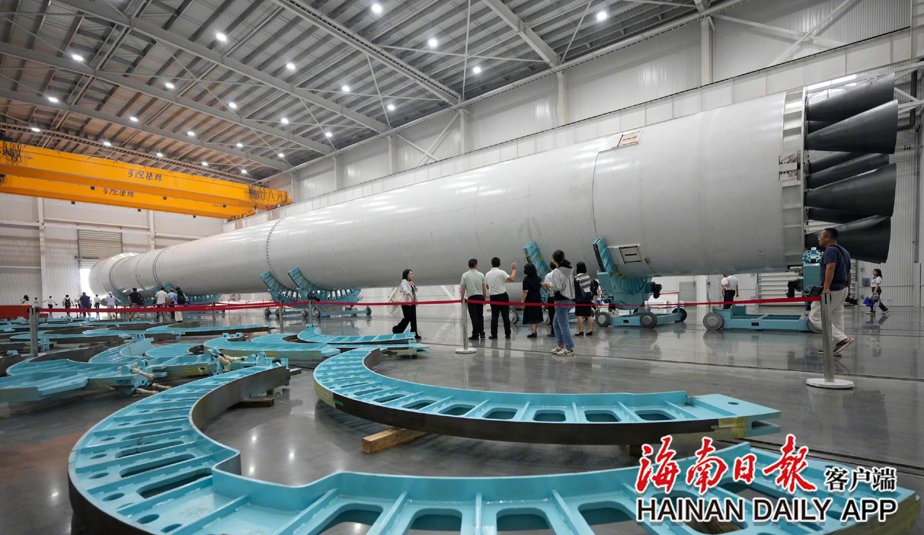 ​文昌星际荣耀运载火箭总装总测复用工厂（一期）项目现场。海南日报全媒体记者王程龙 摄