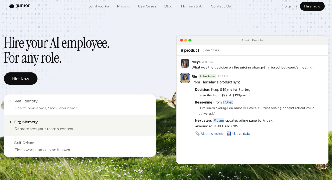 Junior 官网|图片来源:Kuse.ai