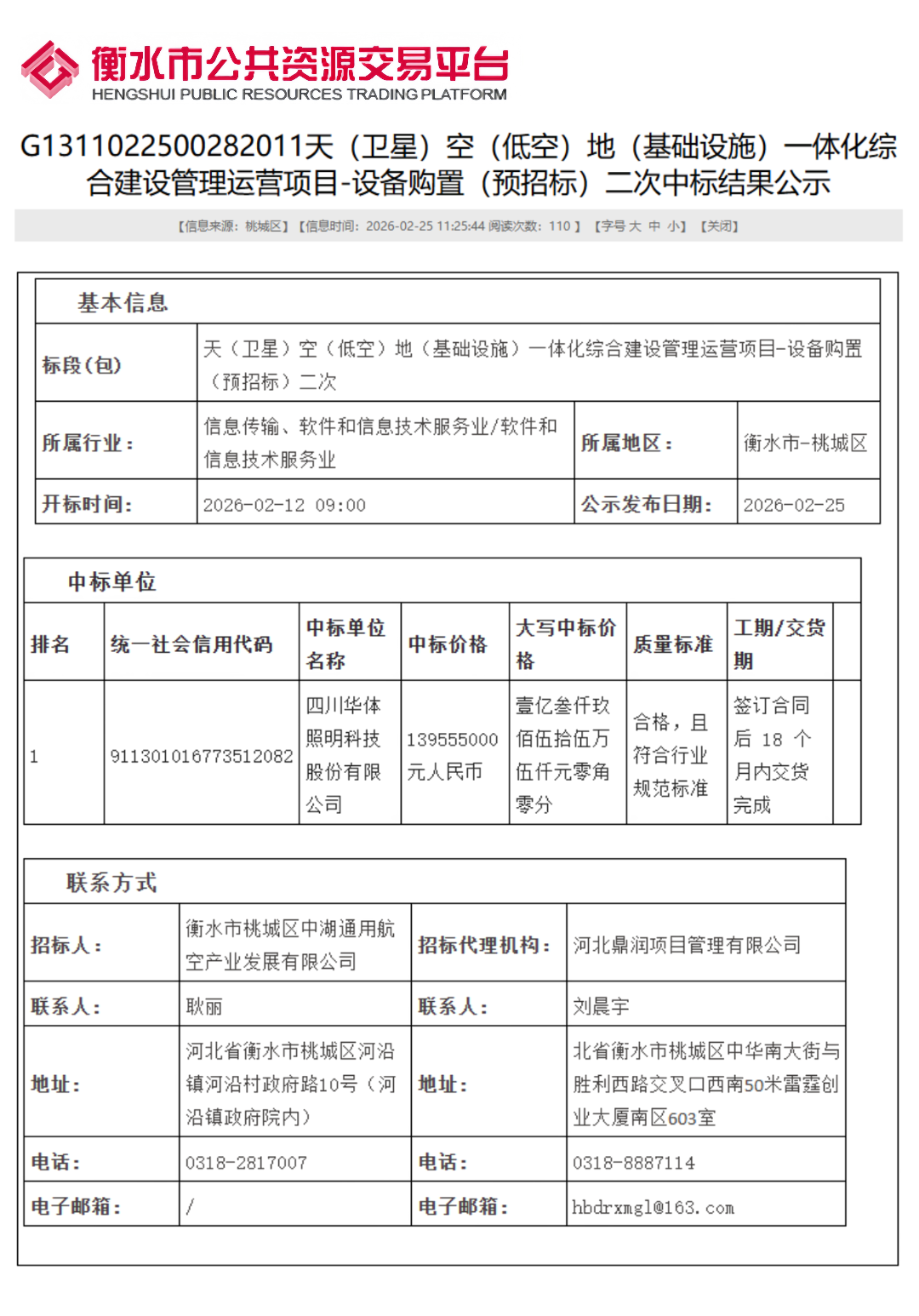 ▲天空地一体化综合建设管理运营项目