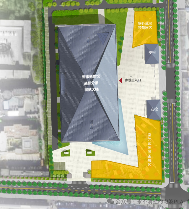 军博通州分馆展览大楼示意图