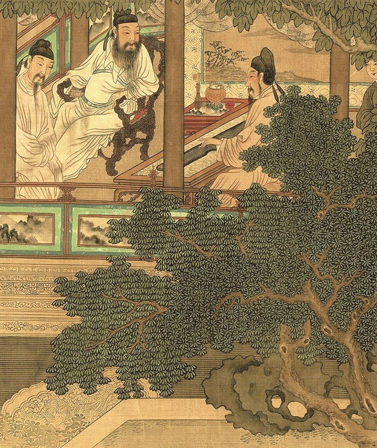 十八学士图（局部） 宋 佚名/绘 袁晶供图