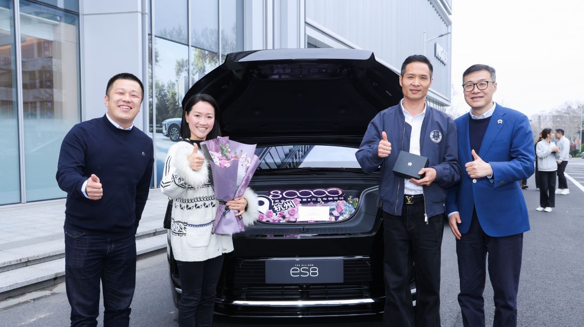 蔚来全新 ES8 完成第 80,000 台新车交付