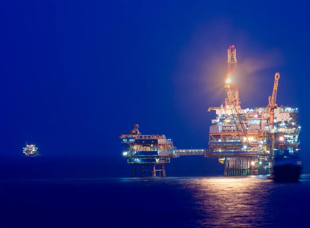 渤海中央的渤中28-2南油田。记者 吴迪摄