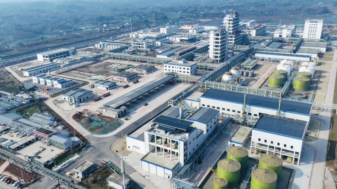 俯瞰自贡川南新材料化工园区。