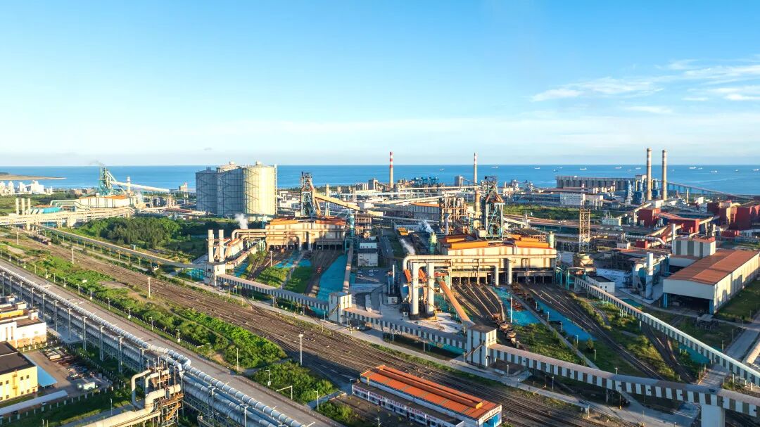 ▲绿意盎然的广西钢铁厂区。