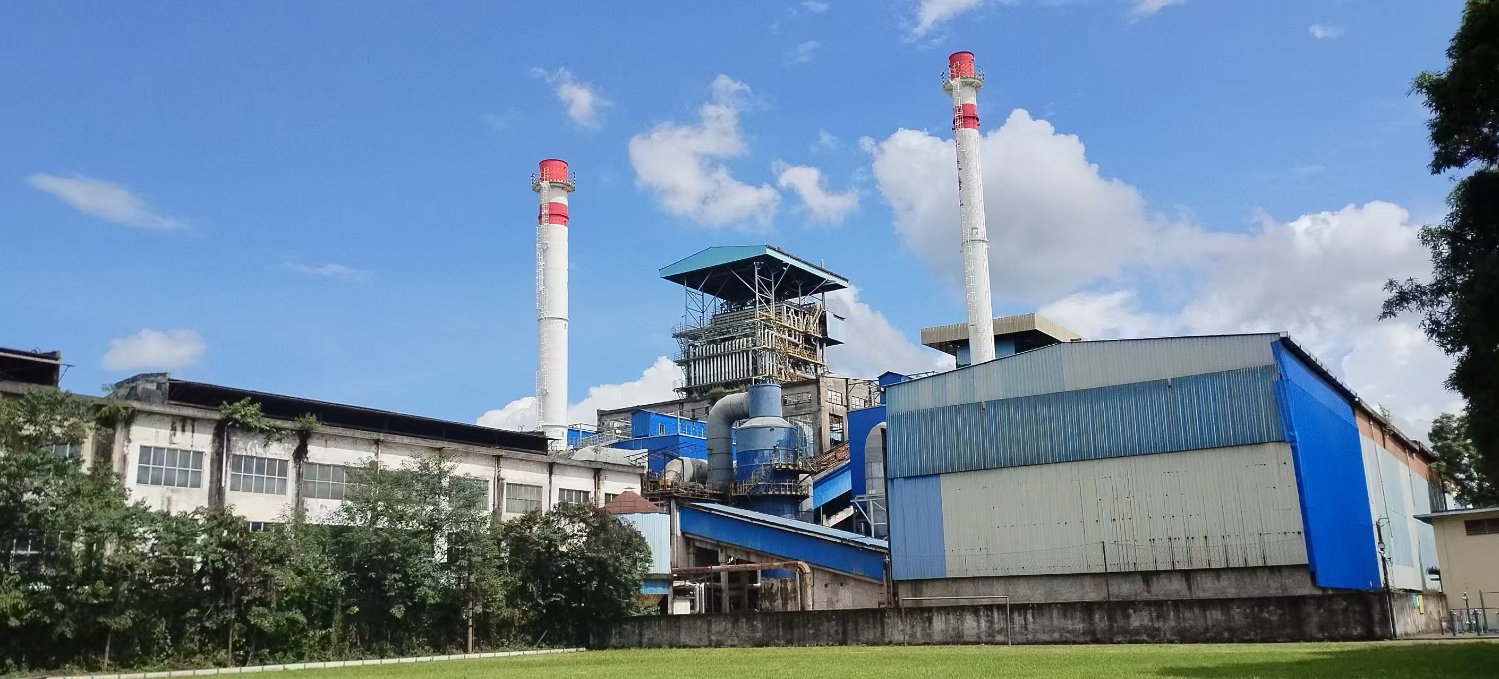 明阳糖厂生产车间一角。蒙莹莹 摄