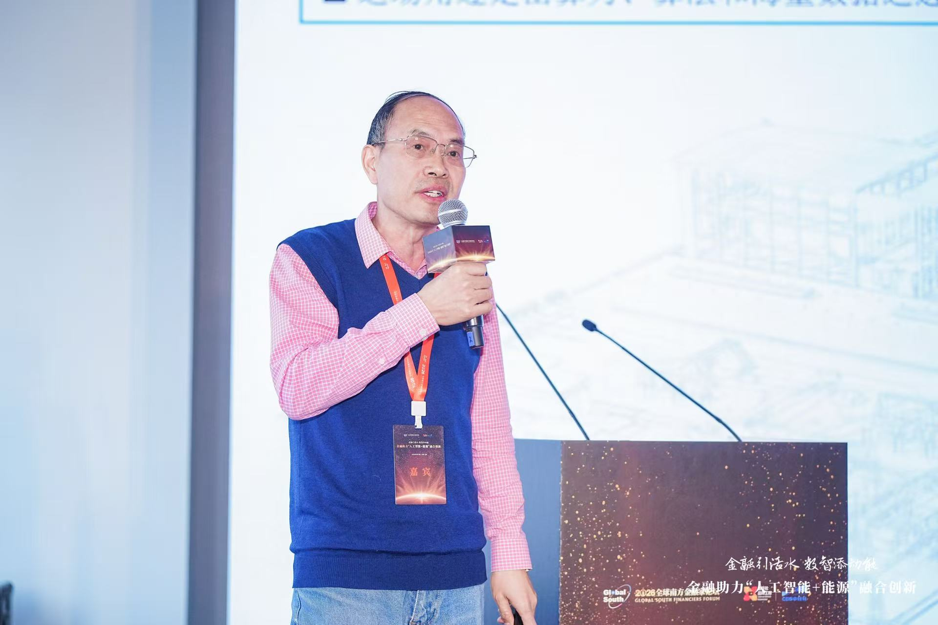 图为电力规划设计总院副总工程师张晋宾发表主旨演讲