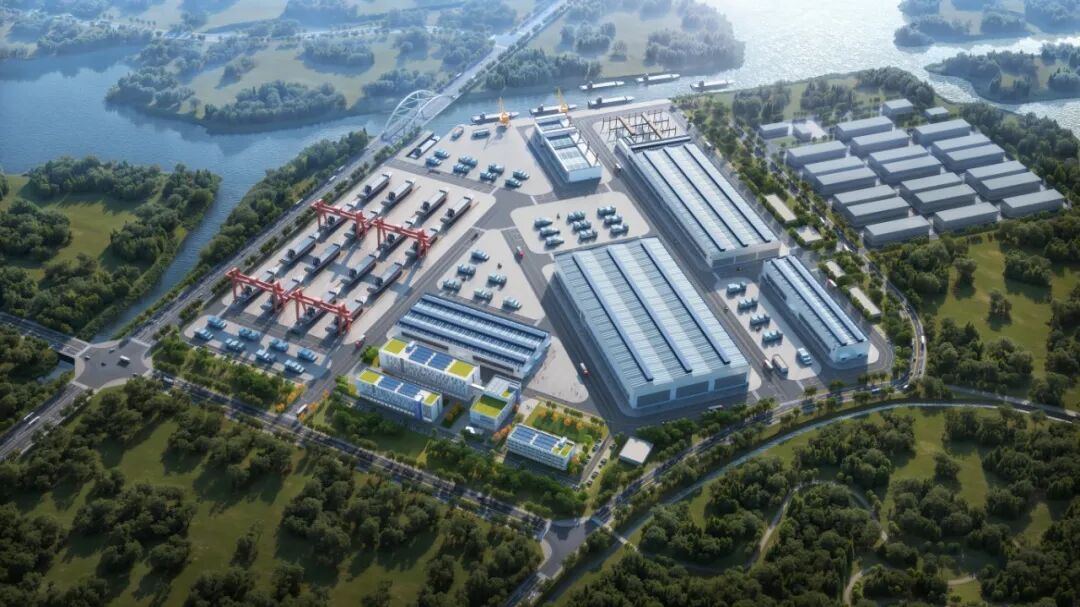 湖州项目船舶绿色智能制造基地效果图
