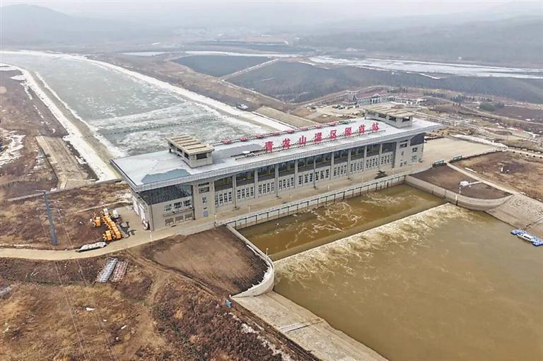 青龙山灌区渠首站。刘昊摄