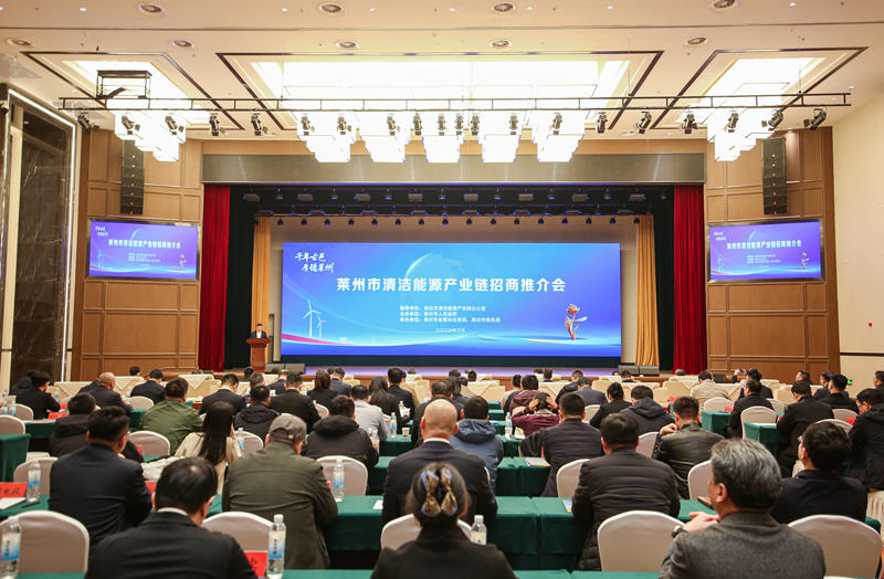 莱州市清洁能源产业链招商推介会举行。受访者供图