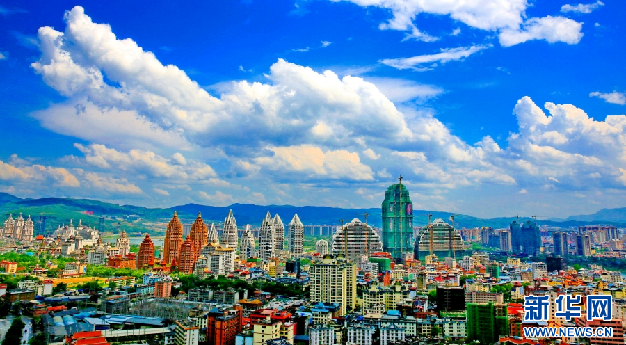 俯瞰景洪市（资料图）。新华网发（西双版纳州委宣传部 供图）
