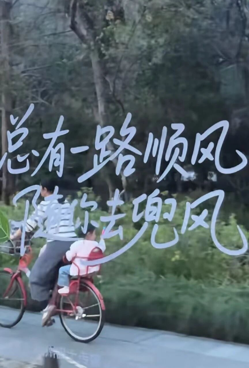 全网爆火！杭州网友拍下西湖边温馨一幕：妈妈骑着自行车，身后的小女儿举着燕子风筝！网友：想起了小时候......