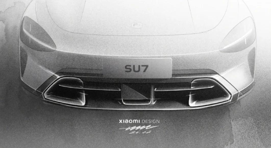 小米汽车新一代SU7，手稿曝光