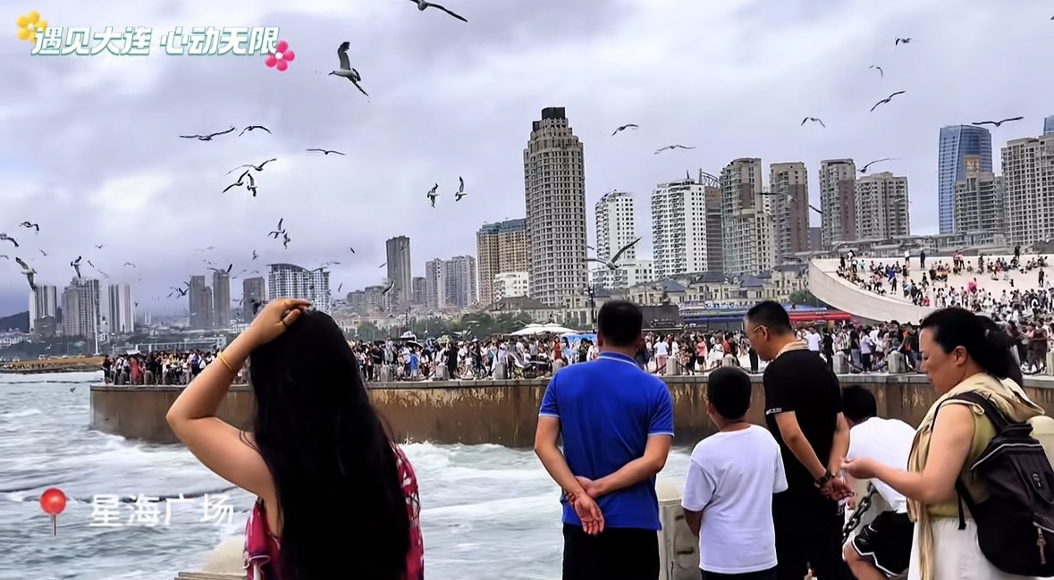 大連星海廣場。（圖片來自大連文旅）