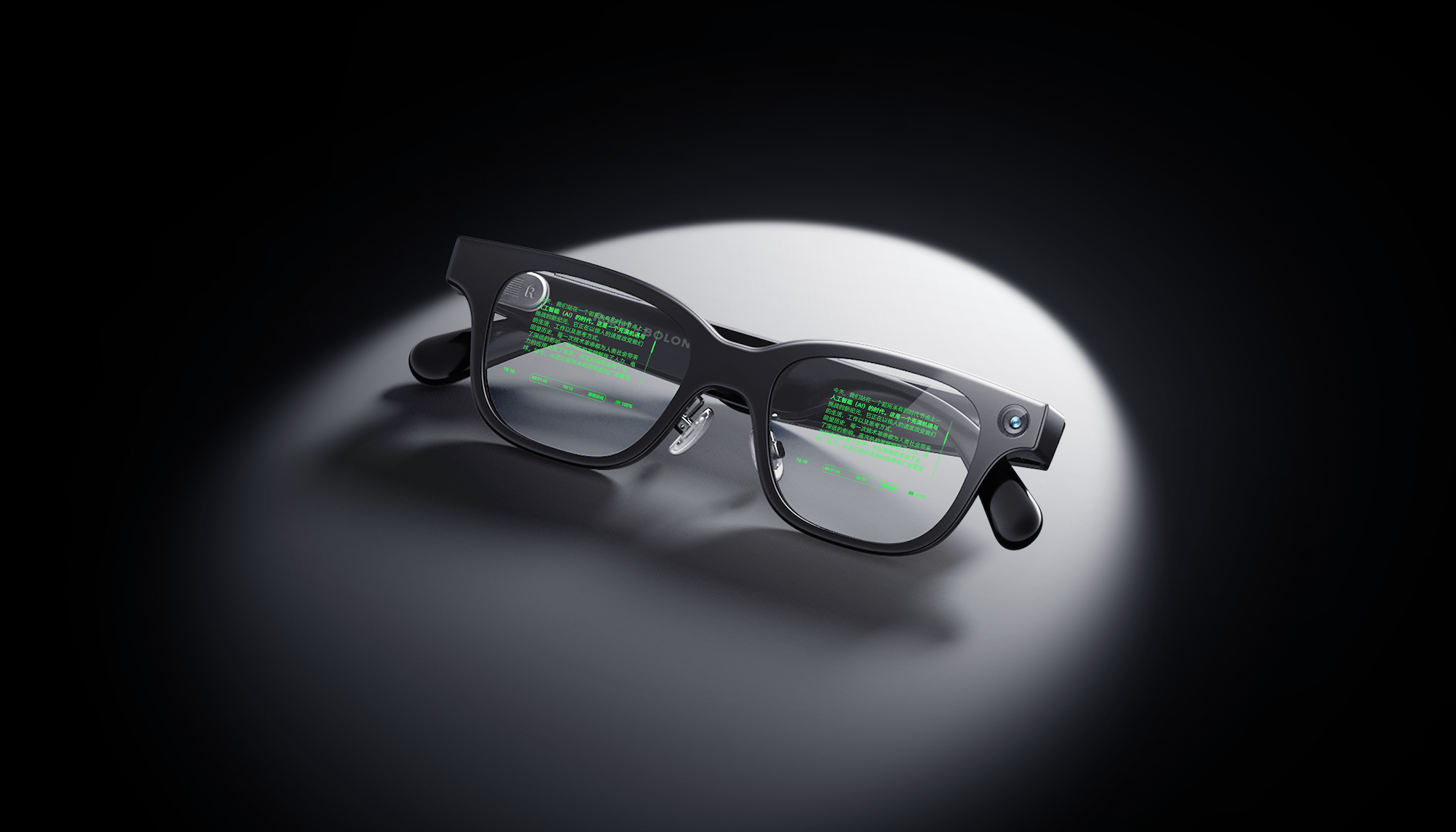 ��ͼΪ���Ƽ����е�Rokid Glasses����ʾAi�۾���