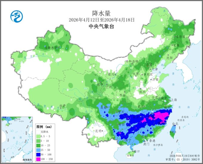 图2 全国降水量