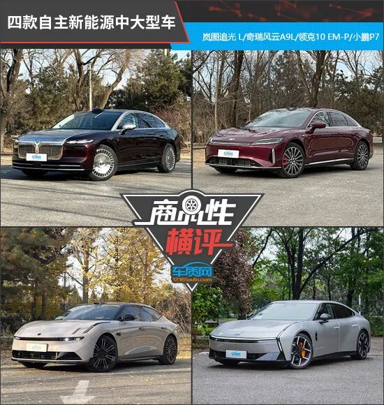 四款自主新能源中大型车商品性横评