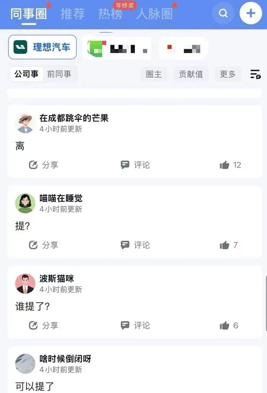 理想汽车年终奖破大防，全年收入少了将近三分之一，心里堵得慌。。