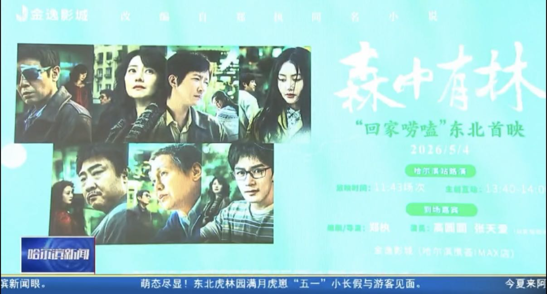 【哈尔滨新闻】五一焕新 冰城向暖 | 五一档影市火爆 《森中有林》路演添彩