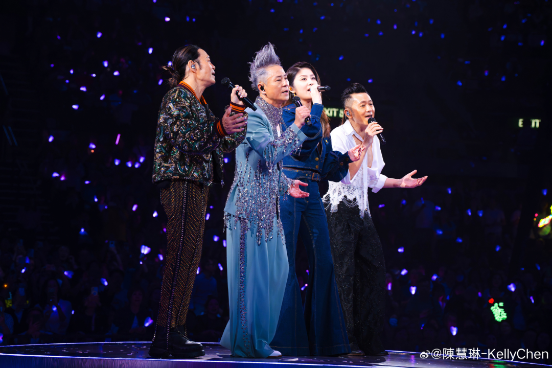 草蜢40周年演唱会连开七场，“最强嘉宾”轮番登场：陈奕迅、郭富城、古天乐、陈慧琳…张学友喜提锦旗