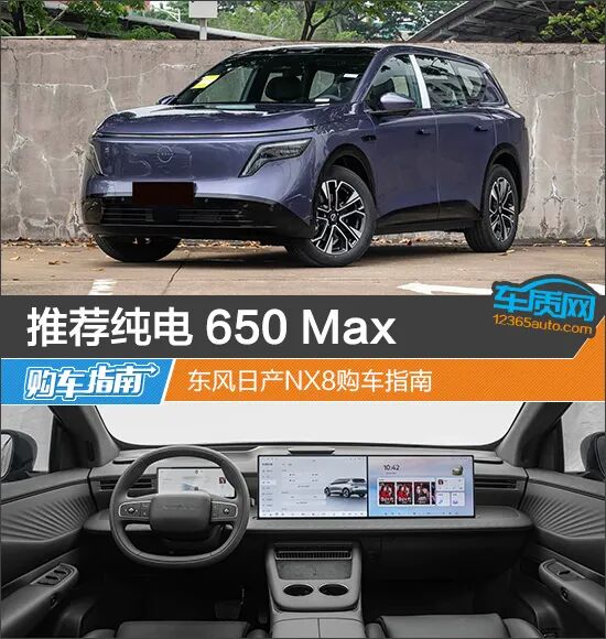 推荐纯电 650 Max 东风日产NX8购车指南