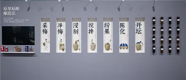 梅见首创的原果原酿酿造法示意图