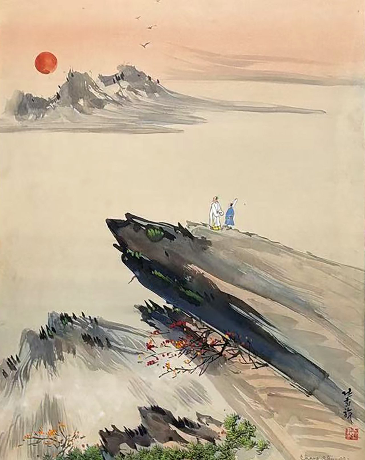 張書旂畫作藏於景旂美術館。